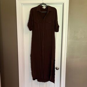 Cloth & Stone Dark Brown Maxi Dress